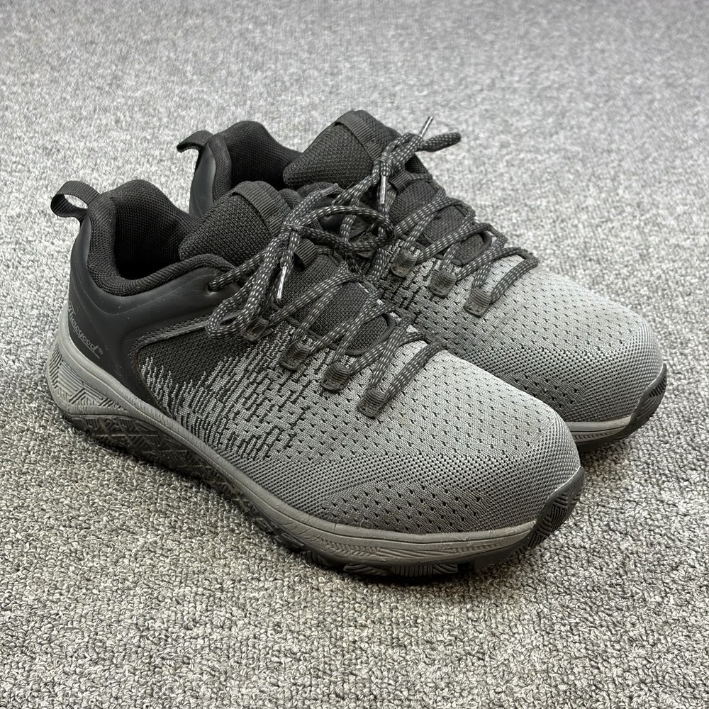Thorogood Women's Steel Toe Work Shoes Size 10W Gray Black EH Slip Resistant